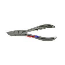 50 Nail Nippers 4.5" Concave Jaws Spring Action Petite Handle Size