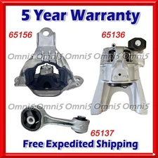 O448 Fits 2017-2021 Honda Civic 1.5L MANUAL Motor & Transmission Mount Set 3pc