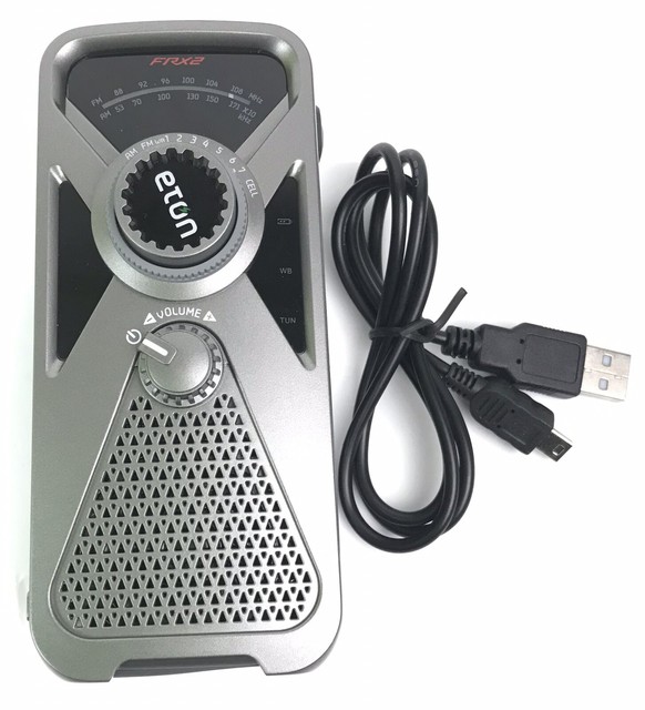 Eton FRX2 Hand Turbine AM/FM/Weather Radio/Phone Charger/Flashlight