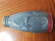 Antique Vintage Justrite Trade Mark Tin Carbide Flask
