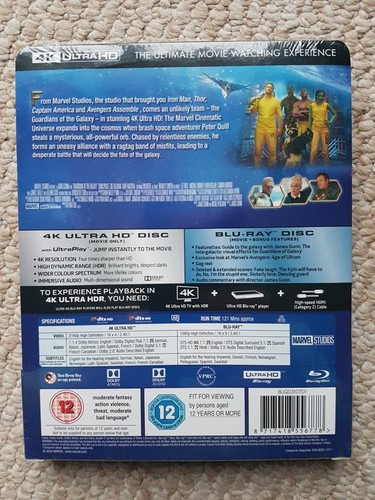 MARVEL: GUARDIANS OF THE GALAXY (2019) UK Region B 4KHD Steelbook *NEW* - Picture 2 of 6