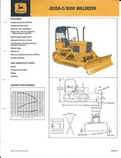 Equipment Brochure - John Deere - JD 350-C 6310 - Bulldozer  - c1974 (E4621)