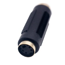 1pc Mini Din 4 Pin Female to Female S-Video Adapter Video Audio Cable Connector
