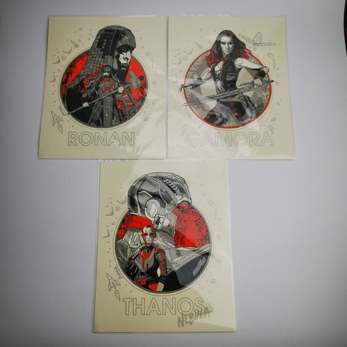 ~ Tyler Stout Handzettel x 3 ~ Mondo Guardians Of The Galaxy Thanos Ronan Gamora ~ - Bild 2 von 9