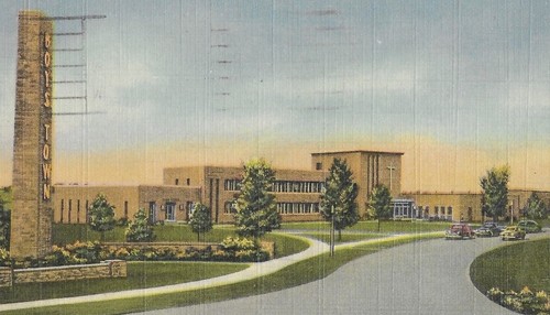 Vintage Postcard near Omaha Nebraska Boys Town Entrance Administration Building - Imagen 3 de 4