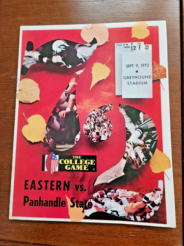 1972 EASTERN NEW MEXICO UNIVERSITY vs PANHANDLE STATE Football Program Sep 9 - Picture 1 of 3