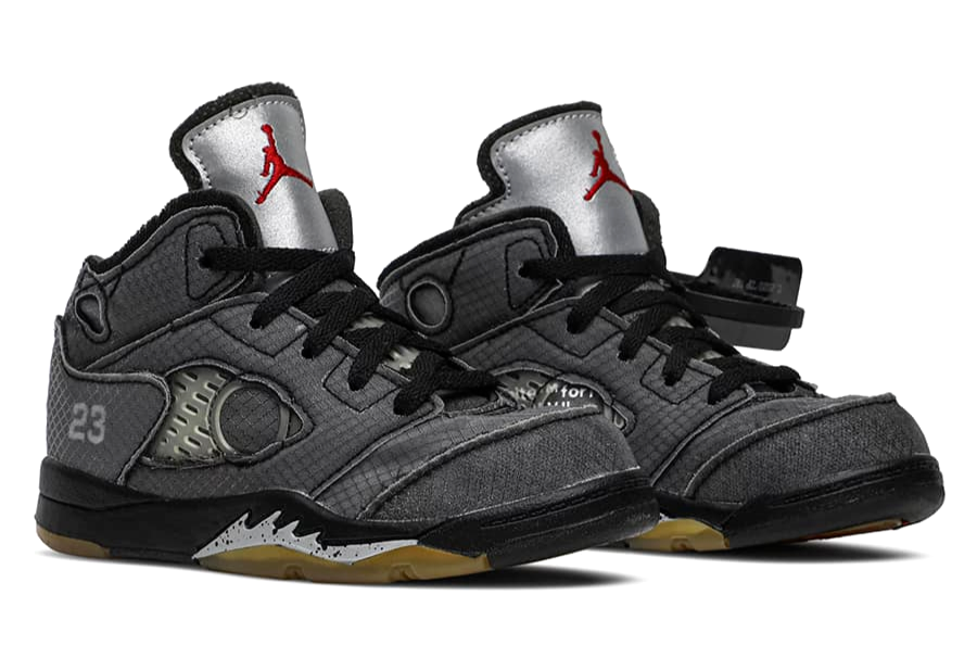 OFF WHITE X NIKE Nike Jordan 5 x Off White SP Muslin Black TD UK 5 7 8 9 10 US CV4828 001 nuove