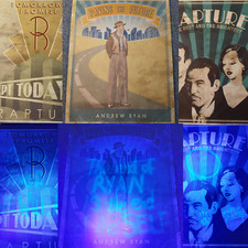 BIOSHOCK Special Edition Black Light POSTERS 11x14 Art Deco Set of 3 posters!
