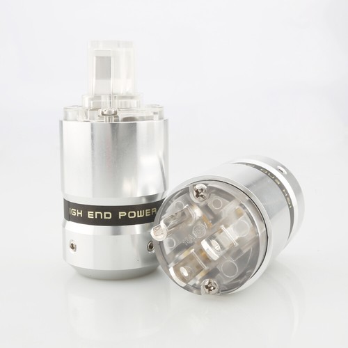 Hi-End Silver Plated US Power Cable Plug IEC Connector Female male Plug - Picture 14 of 16