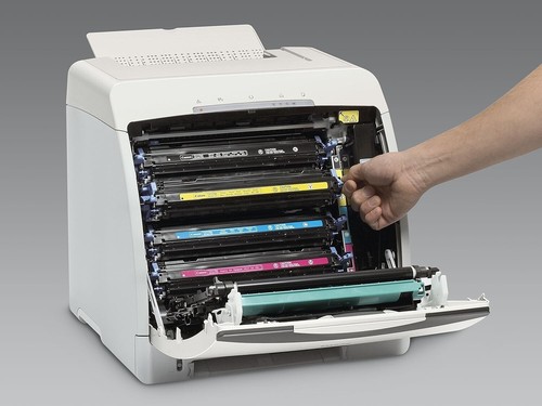 CANON LBP5100 A4 USB 12ppm DUPLEX COLOR LASER PRINTER NO TONERS LOW PAGE CNT 12K - Picture 2 of 4