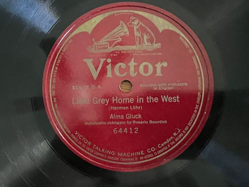 Victor Talking Machine Co "Little Gray Home in the West " Early 1900's (F26B) - Picture 2 of 4