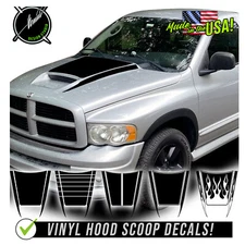 Hood Scoop Racing Stripes FITS 2002 2005-2008 Dodge Ram Daytona SRT10 Rumble Bee