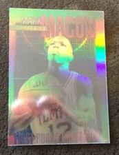 1991-92 Mark Macon draft pix courtside sample /99000 basketball hologram card!