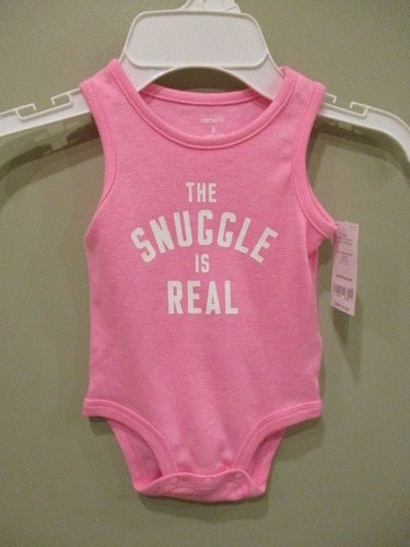 Neu mit Etikett Carters Baby Mädchen Kleinkind Einteiler Body rosa Strampler Größe 6 Monate - Bild 1 von 6