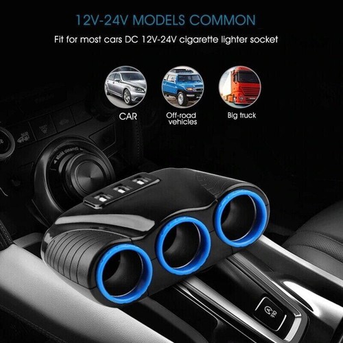 Zigarettenanzünder Adapter mehrere Ports Auto Ladegerät Zigarettenanzünder Splitter - Bild 5 von 9