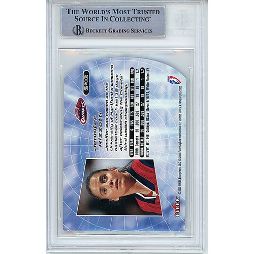 Jennifer Rizzotti Auto 2000 Ultra WNBA Gold #24 Houston Comets Signed Beckett - Picture 3 of 6