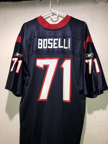 VINTAGE REEBOK Tony Boselli #71 HOUSTON TEXANS Blue Jersey Men’s Size XL - Bild 14 von 21