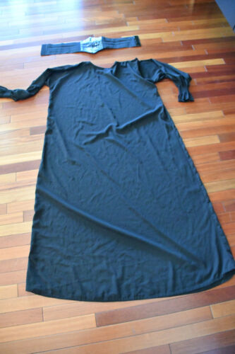 Renaissance Peasant Chemise Dress Medieval Costume Sz XL Black - Picture 6 of 6