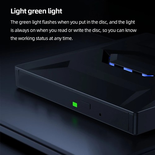External CD DVD Drive USB 3.0 Writer Burner Player for PC Laptop Windows 10 11 - Picture 10 of 24
