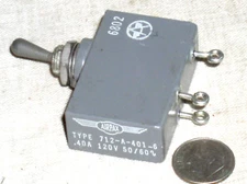 AIRPAX 712-A4016 MILITARY MIL SPEC AIRCRAFT CIRCUIT BREAKER TOGGLE SWITCH.4A USA