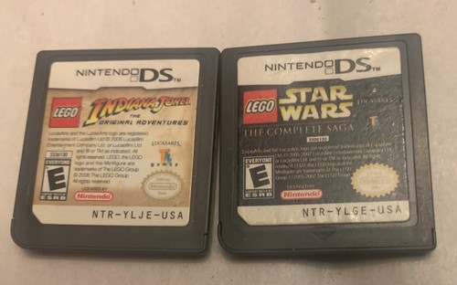 Lot of 2 Lego Nintendo DS Games Indiana Jones OG Adv Star Wars Saga Games Only - Picture 1 of 5