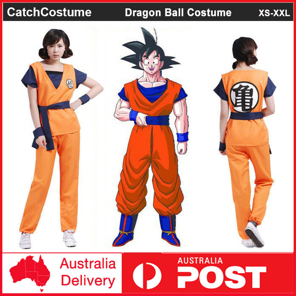 Déguisement son goku Cosplay dragon ball 8 pièces costume enfant ou adulte