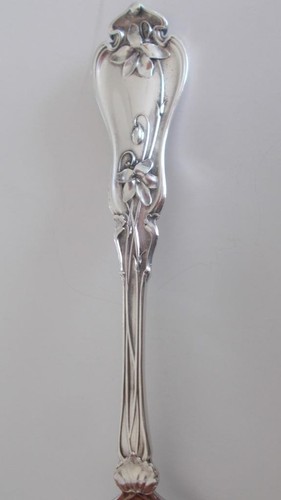 A. Stowell & Co Boston Sterling Silver Teaspoon 5 7/8" Lily Design Monogram AAA - Picture 2 of 6