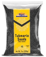 Rani Tukmaria (Natural Holy Basil Seeds) 7oz (200g)