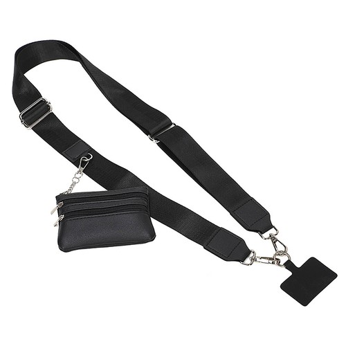 Cell Phone Strap Wallet Portable Adjustable Lanyard with Crossbody Bag