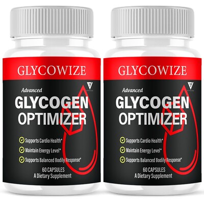 (2 Pack) Glycowize Blood Optimizer Glyco Wize Blood Support Pills (120 Capsules)