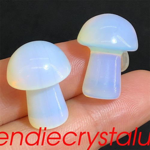 20pcs Opalite Quartz Mushroom Quartz Crystal Mineral 1" Gem Figurines Healing - Picture 8 of 12