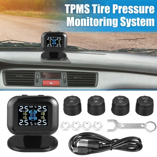 Tire Pressure Monitoring System Kit TPMS Tire Pressure Monitor 4 Exteral Sensors - Picture 9 of 15