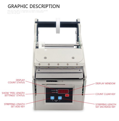 X-100 Automatic Label Dispenser Manual Sticker Dispenser Peel Labels Machine - Picture 2 of 5