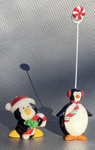 Mini candela Babbo Natale pinguino non accesa e porta lettere natalizie - Foto 2 di 15