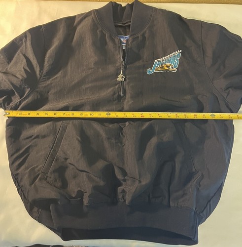 Coupe-vent homme Starter Vintage années 90 logo interdit Jacksonville Jaguars 1/4 zip - Photo 12/16