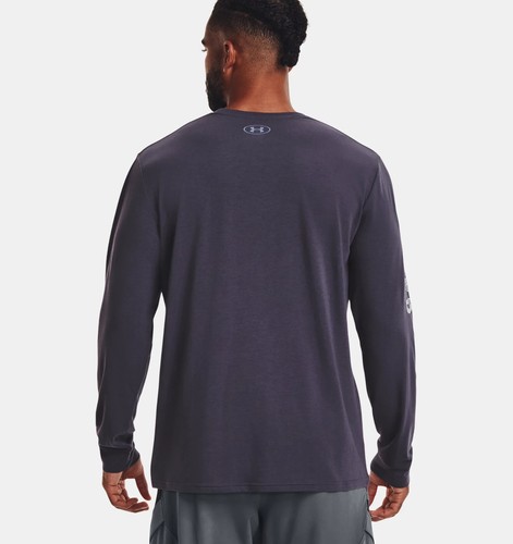 Camisa de manga larga grande Under Armour Project Rock Veterans Day By Air para hombre nueva con etiquetas - Imagen 2 de 6