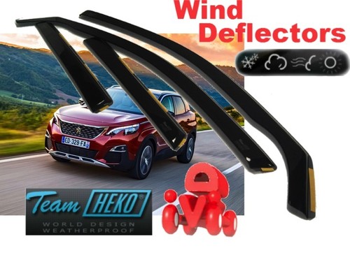 For PEUGEOT 3008  II  2017 ->   5.doors  Wind deflectors  4.pc   HEKO  26157 - Picture 2 of 6