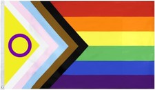 3x5 Foot New Intersex Inclusive Progress Pride Flag Rainbow Bisexual LGBT Flags