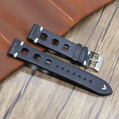 Mens Watch Strap Handmade Genuine Leather Vintage Wrist Band 18MM 20MM 22MM 24MM - Picture 3 of 20