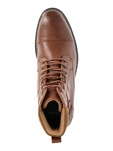 Nuevo En Caja Botas Chukka PORTLAND Boot Company Para Hombre Marrón Tacón Bajo Múltiples Tallas - Imagen 3 de 5