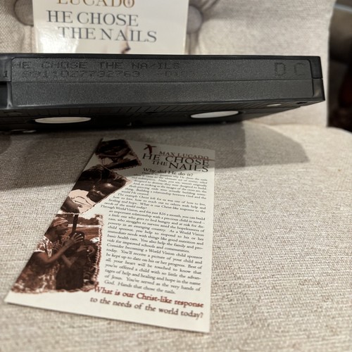 Max Lucado: He Chose the Nails (VHS, 2001) Contemporary Christian Faith Music - Picture 5 of 5