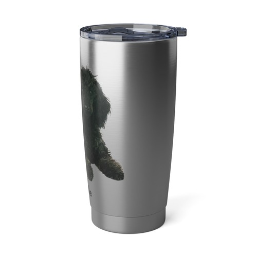 Poodle Tumbler Black Spoo Dog 20 oz  Steel Spill Resistant Lid Original NEW! - Picture 5 of 5