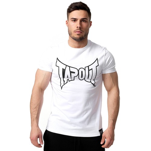 TAPOUT Lifestyle Basic Tee | Weiß | Herren T-Shirt MMA white Sport Boxen - Picture 1 of 4