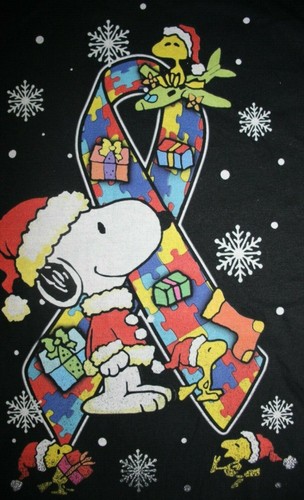 Autism Awareness Band umgeben von Hund und Vögeln T-Shirt, X-Large, schwarz - Bild 4 von 6