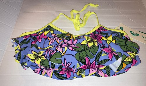 NWT Girl's ROXY bikini set Hot tropics Floral 16 Ruffle - Picture 3 of 5
