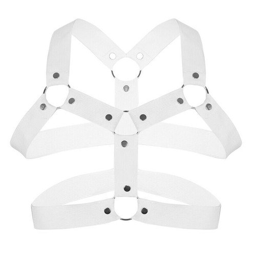 Conjunto de lencería calzoncillos arnés de pecho medio cuerpo para hombre con anillo tórico de metal ropa interior - Imagen 68 de 150