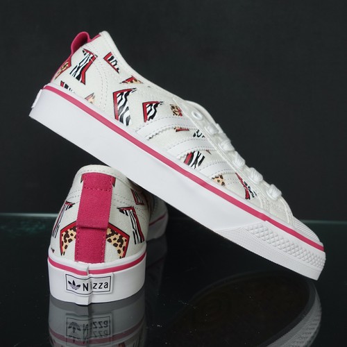 Adidas Originals Nizza Kid's Size 4 Youth School Shoes White Sneakers #433 - Picture 10 of 23