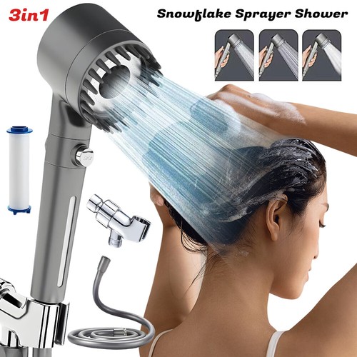 High Pressure Shower Head With Handheld Filter 4 Spray Modes With Filter - Picture 13 of 14