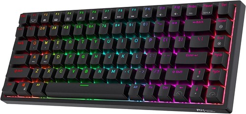 RK84 Tri-Mode RED Switch Backlight Gaming BLACK KEYBOARD USB28_KR - Picture 2 of 9