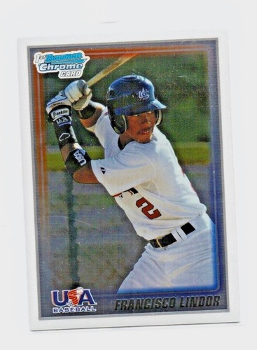 2010 Bowman Chrome USA Stars #USA5 Francisco Lindor MINT FROM PACK - Bild 1 von 2